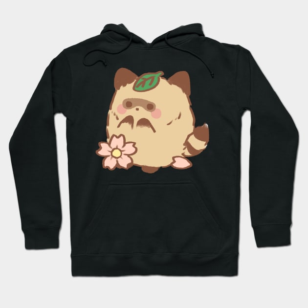 Magical Tanuki Hoodie by miriart